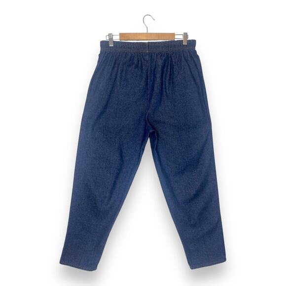 Carriage Court Sears Vintage Dead Stock Pull On Jeans Size 16 Dark Wash Nautical - Picture 4 of 12